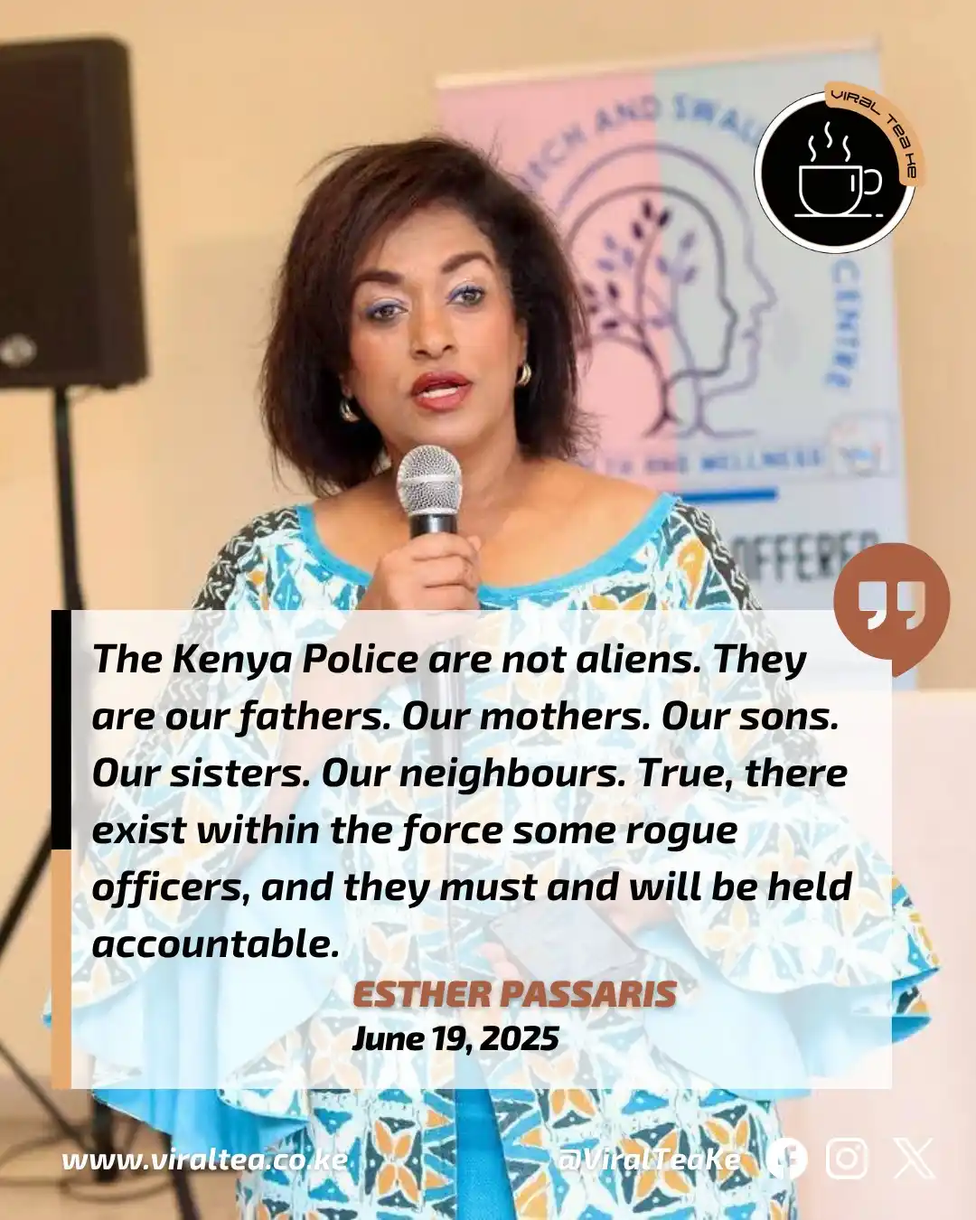 Image from Viral Tea Ke: The Kenya Police are not aliens. They are our fathers. Our mothers. Ou...