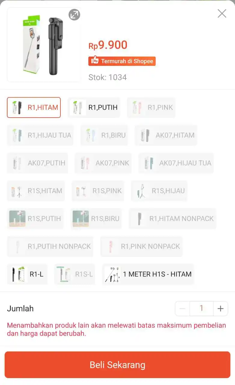 Image from PROMO SHOPEE 🔥: Tripod Rp9.900. Dapatkan sekarang juga di Shopee! https://s.shopee.co....