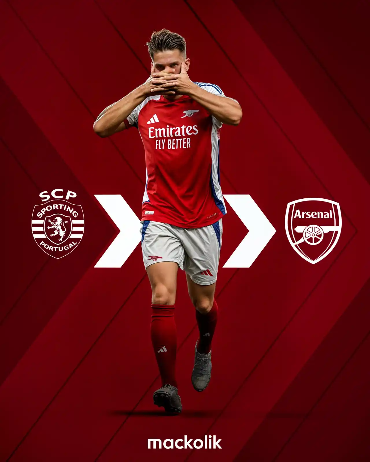 Image from Mackolik: Viktor Gyökeres 🔜 Arsenal   🤩 Yakıştı mı?...