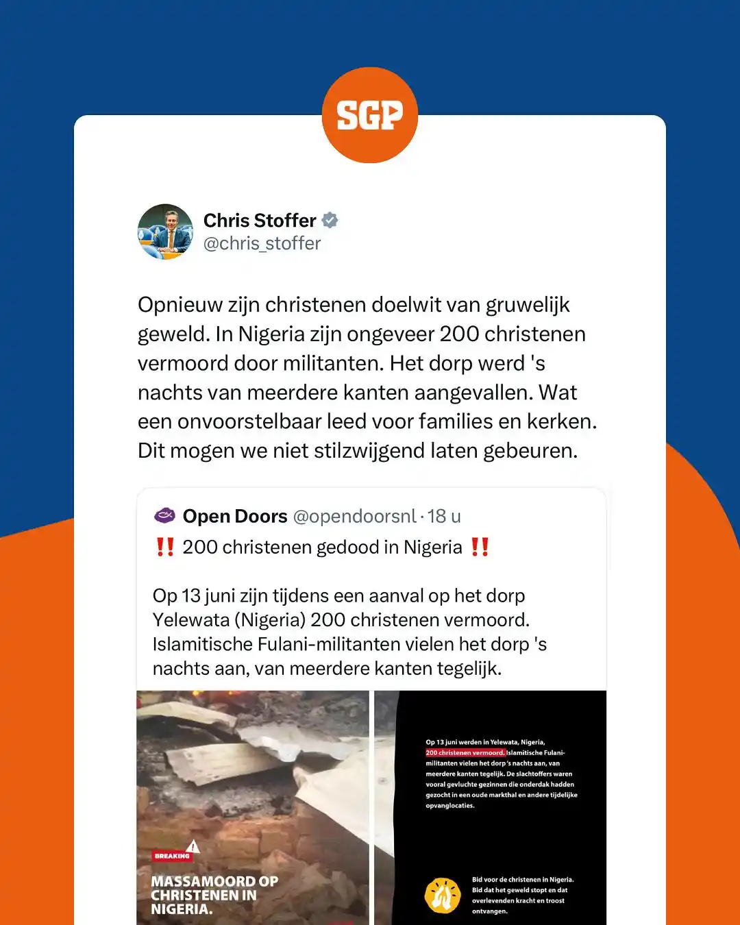 Image from SGP: Wereldwijd worden 380 miljoen christenen vervolgd vanwege hun geloof i...