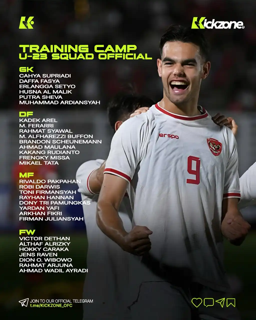 Image from KICKZONE OFFICIAL: 🔜 ASEAN U-23 Championship Mandiri Cup 2025  Coach Gerald Vanenburg ud...