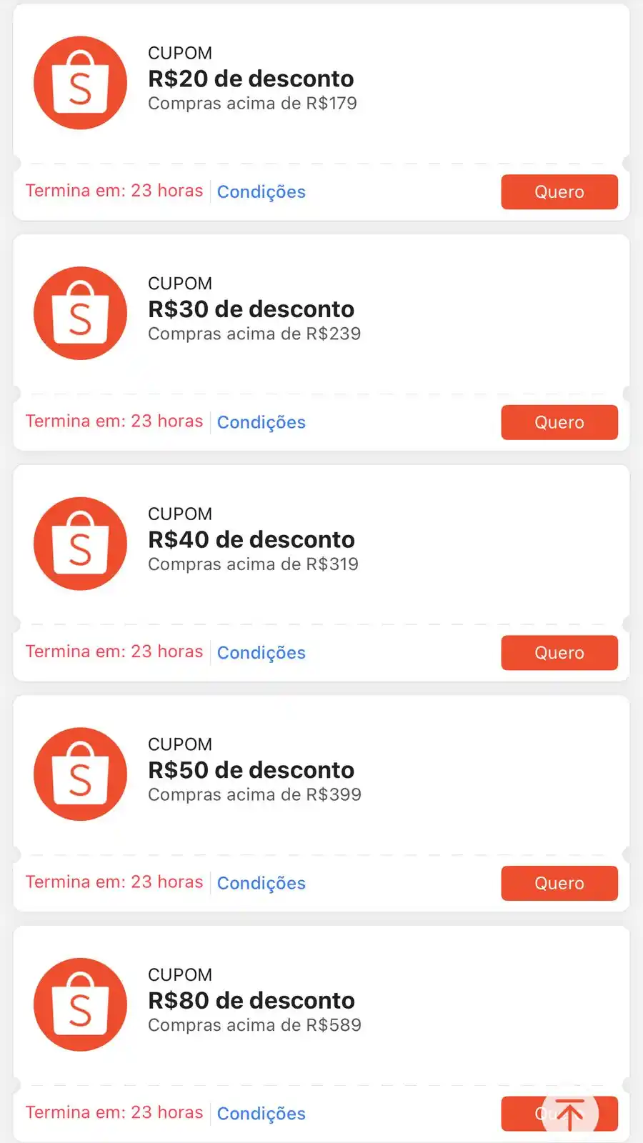 Image from Promos do Danilo: Cupons esquenta liberados, aproveitem que depois só no 7.7 mês que vem...