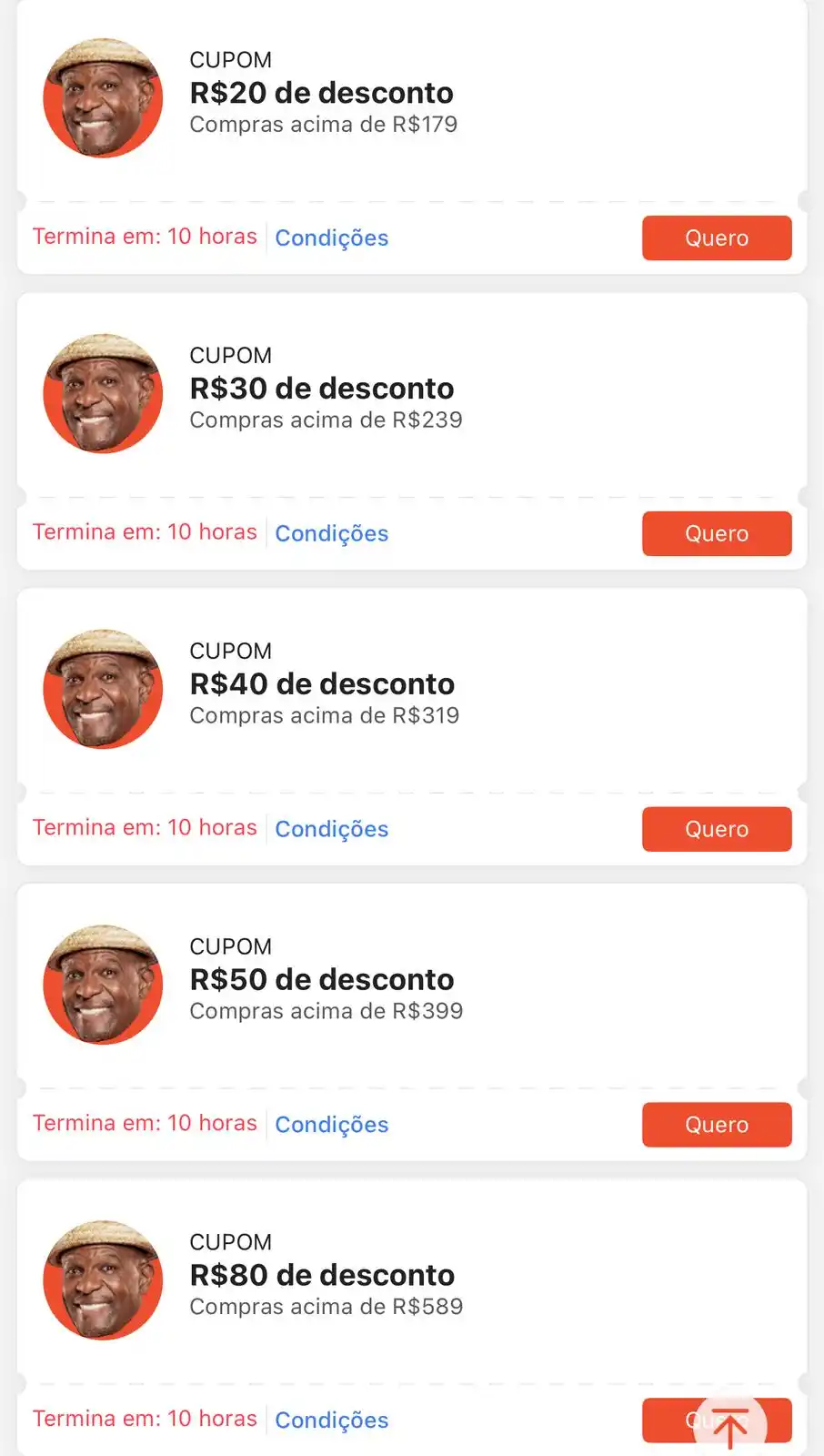 Image from Promos do Danilo: Cupons esquenta liberados, aproveitem que depois só no 7.7 mês que vem...
