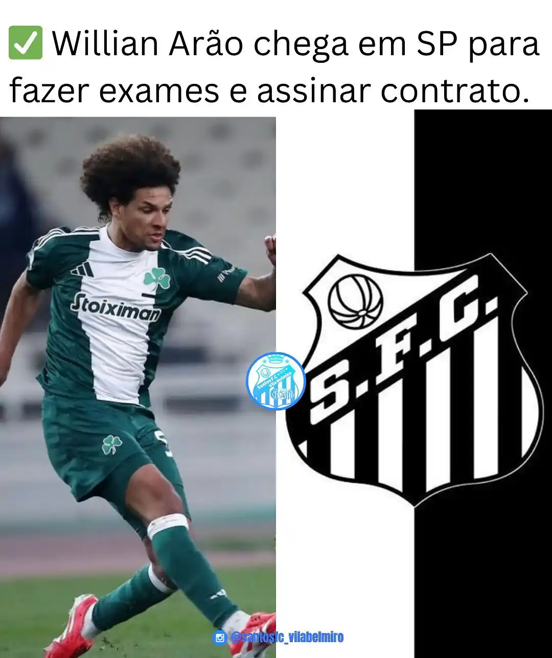 Image from INFO | SANTOS FC ⚪️⚫️: ✅ ELE CHEGOU!! Arão desembarcou no Aeroporto de Congonhas na manhã de ...