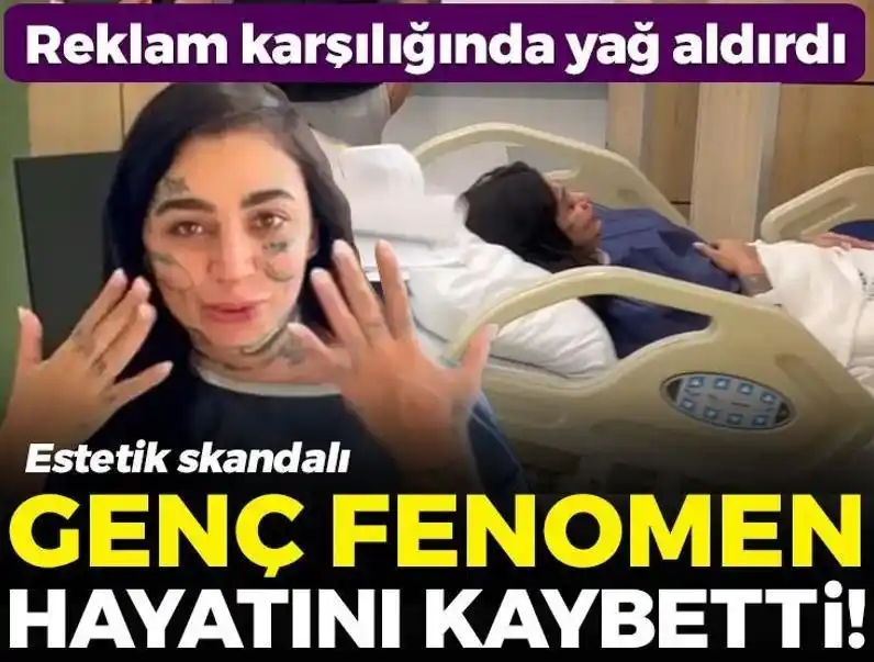 Image from posta.com.tr: GENÇ FENOMEN HAYATINI KAYBETTİ!  🚨Estetik skandalı  ▪️Reklam karşılığ...