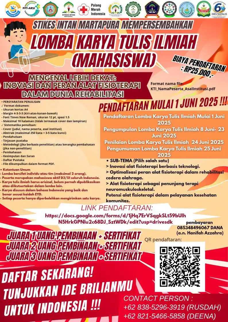 Image from UMSfess 🎓️: Hai Sobat Akademisi🖐🏻  LOMBA KARYA TULIS ILMIAH MAHASISWA STIKES INT...