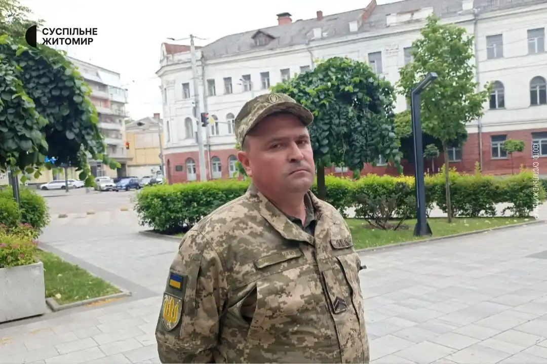 Image from Суспільне Житомир: _*"Я до всього ставлюся терпляче, бо в нас війна"*_ Юрій Лукавецький і...