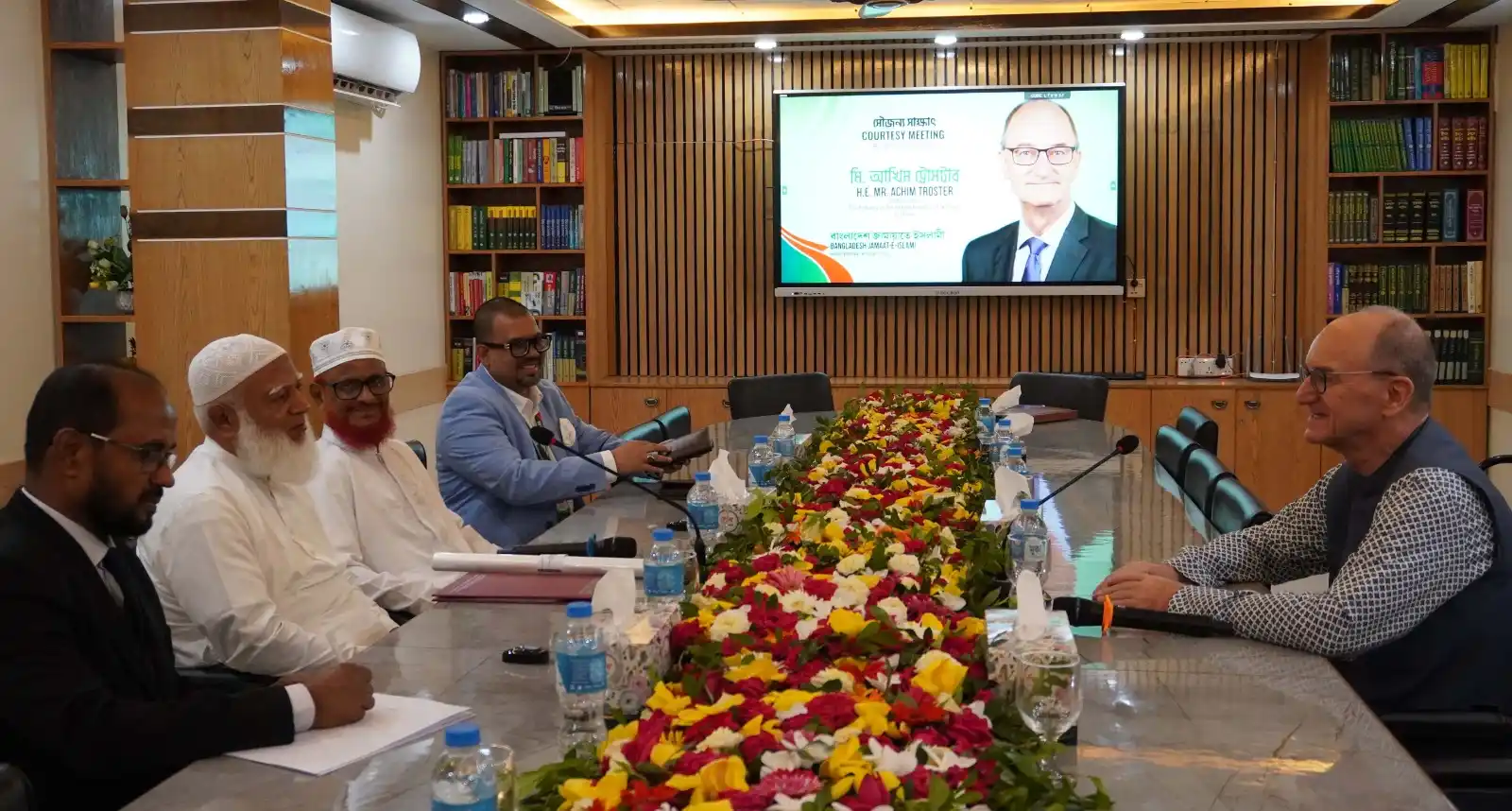 Image from Bangladesh Jamaat-e-Islami: *জার্মান বিদায়ী রাষ্ট্রদূতের সাথে আমীরে জামায়াতের বৈঠক অনুষ্ঠিত* ১৯ জ...