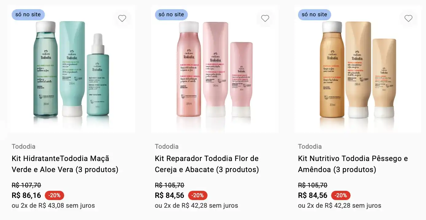 Image from Promos do Danilo: Kits completos da linha Tododia para cabelos por menos de 100 reais e ...