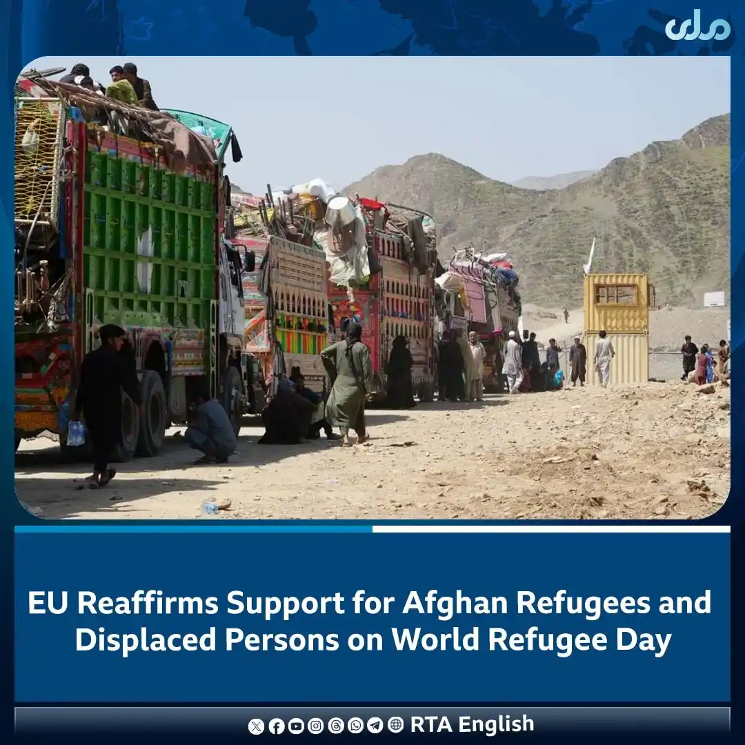 Image from RTA English: On the occasion of World Refugee Day, the European Union reaffirmed it...