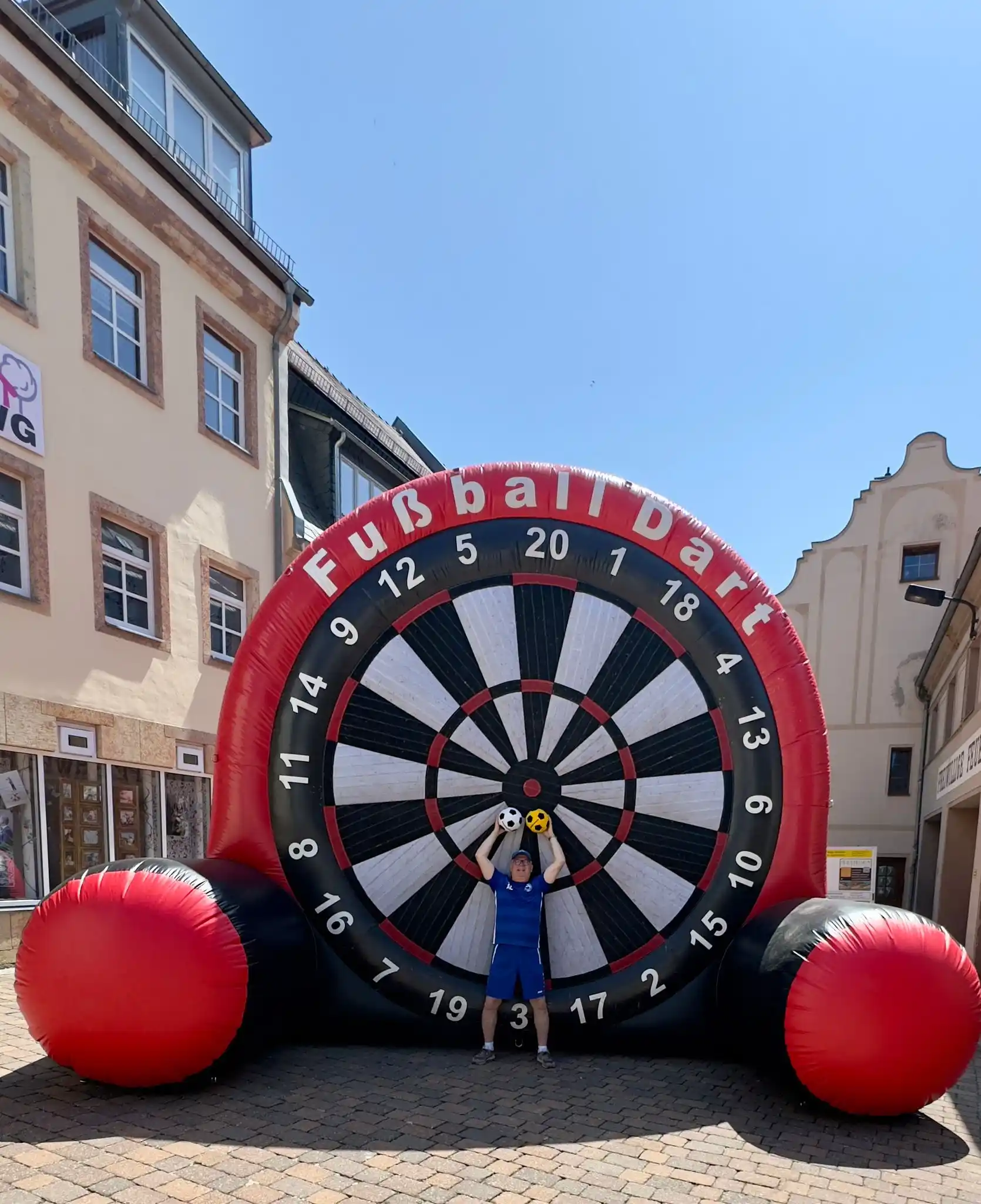 Image from SV Barkas Frankenberg: *+++ Der SV Barkas präsentiert Fußball Dart auf dem Stadtfest +++* Kom...