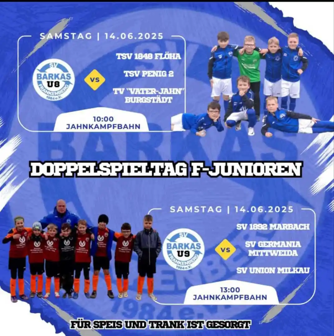 Image from SV Barkas Frankenberg: +++ Doppeltes KiFu-Festival zum Abschluss +++  Unsere 💙F-Junioren🤍 r...