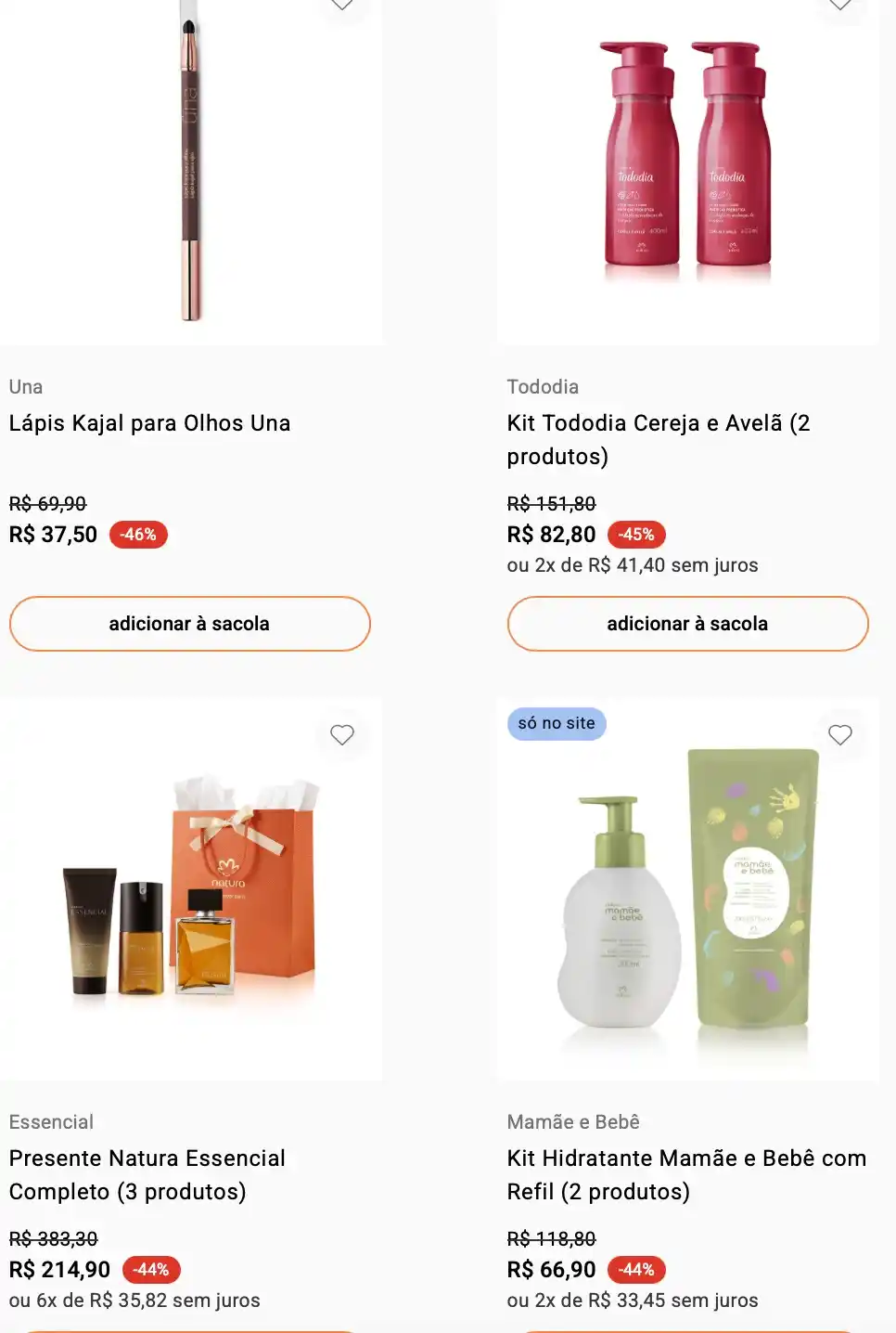 Image from Promos do Danilo: Produtos Natura com muito desconto e se entrar pelo link e adicionar o...