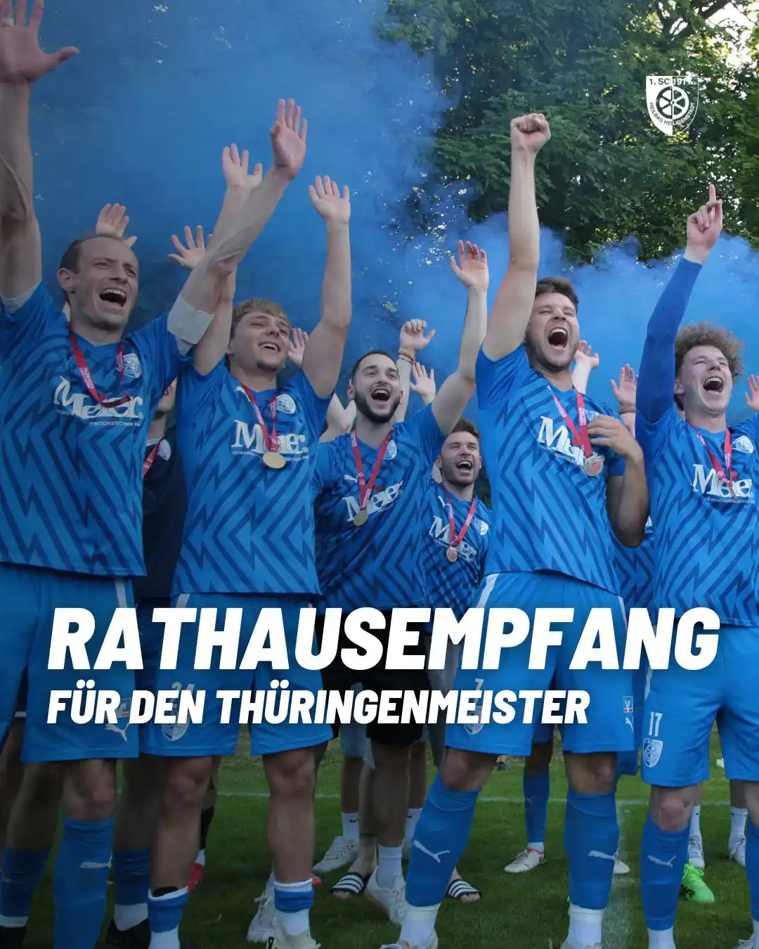 Image from 1. SC 1911 Heiligenstadt News: Rathausempfang für den Thüringenmeister Mit dem Gewinn der Thüringenli...