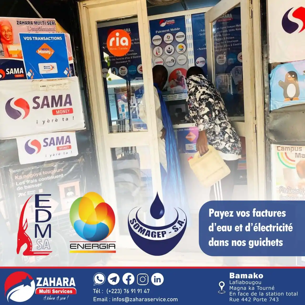 Zahara Multi Services post