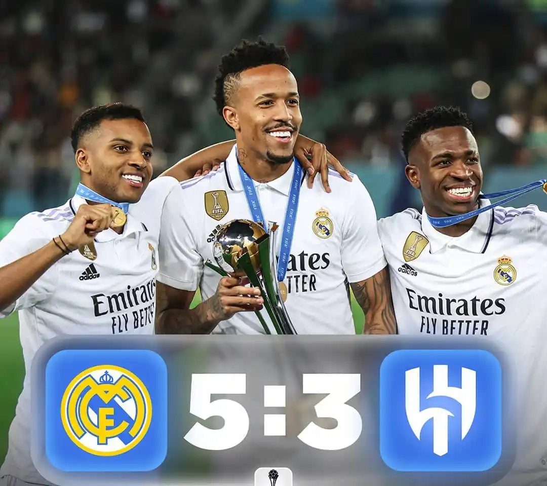 Image from Ric News🧾: ⚽️🇸🇦 La dernière rencontre entre le Real Madrid et Al-Hilal a eu lie...