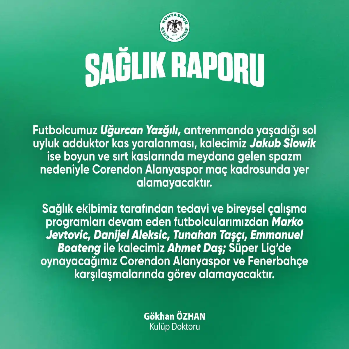 Konyaspor post