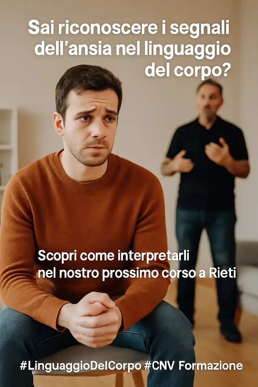 Image from FormaeMentis: 😰 Sai riconoscere i segnali dell’ansia nel linguaggio del corpo?  Una...