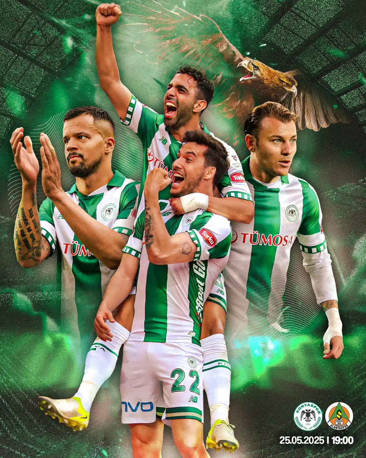 Image from Konyaspor: 🏆 Trendyol Süper Lig 37. Hafta 🆚 Corendon Alanyaspor 🗓️ 25 Mayıs Pa...