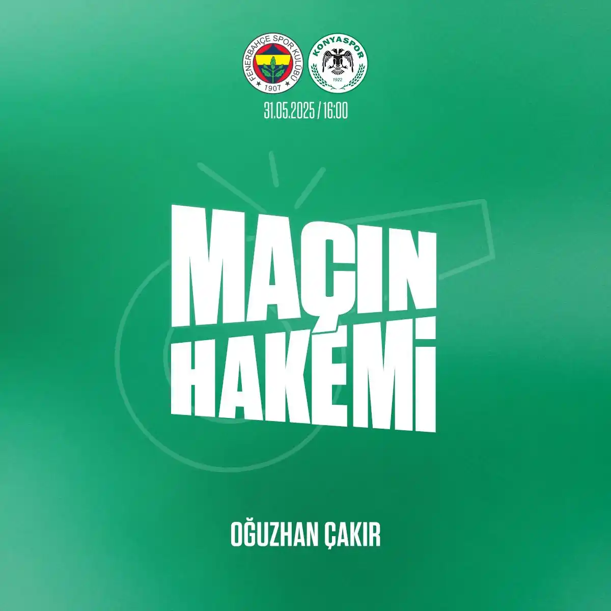 Image from Konyaspor: 👤 Trendyol Süper Lig’in 38. haftasında 31 Mayıs Cumartesi günü saat 1...