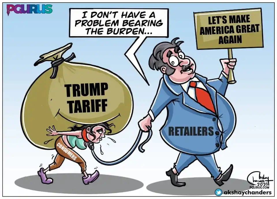 Image from PGurus: Trump Tariff Burden: Consumers Pay, Retailers Preach <a class="text-bl...