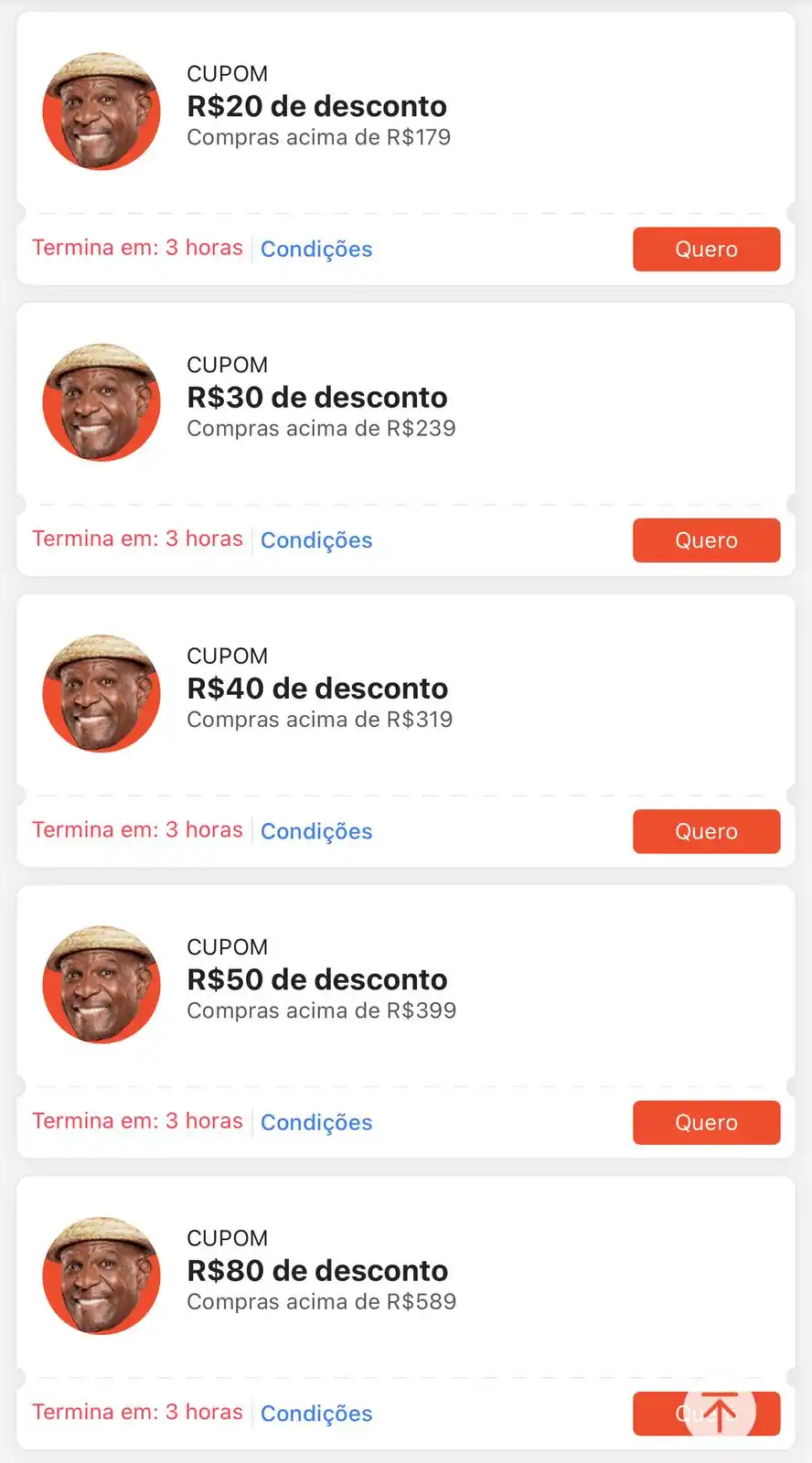 Image from Promos do Danilo: ÚLTIMOS DO DIA LIBERADOS!!!!  Cupons esquenta liberados, aproveitem qu...