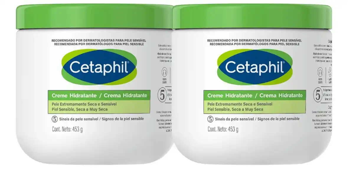 Image from miau promos. 💗🎀: *🛍️ 38% OFF!*  Kit Cetaphil Hidratante (2 Unidades).✨  De: R$259,80 p...