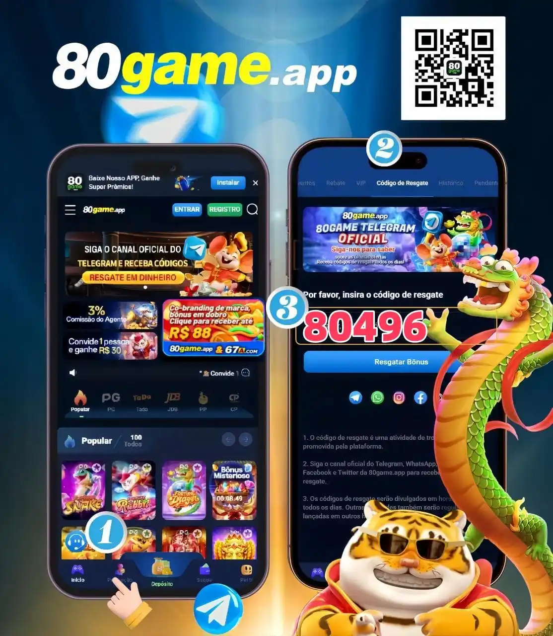 Image from 80game.app|Canal oficial: 😀😀 80gamePG Slots - Parceiro estratégico oficial 💥Código de resga...