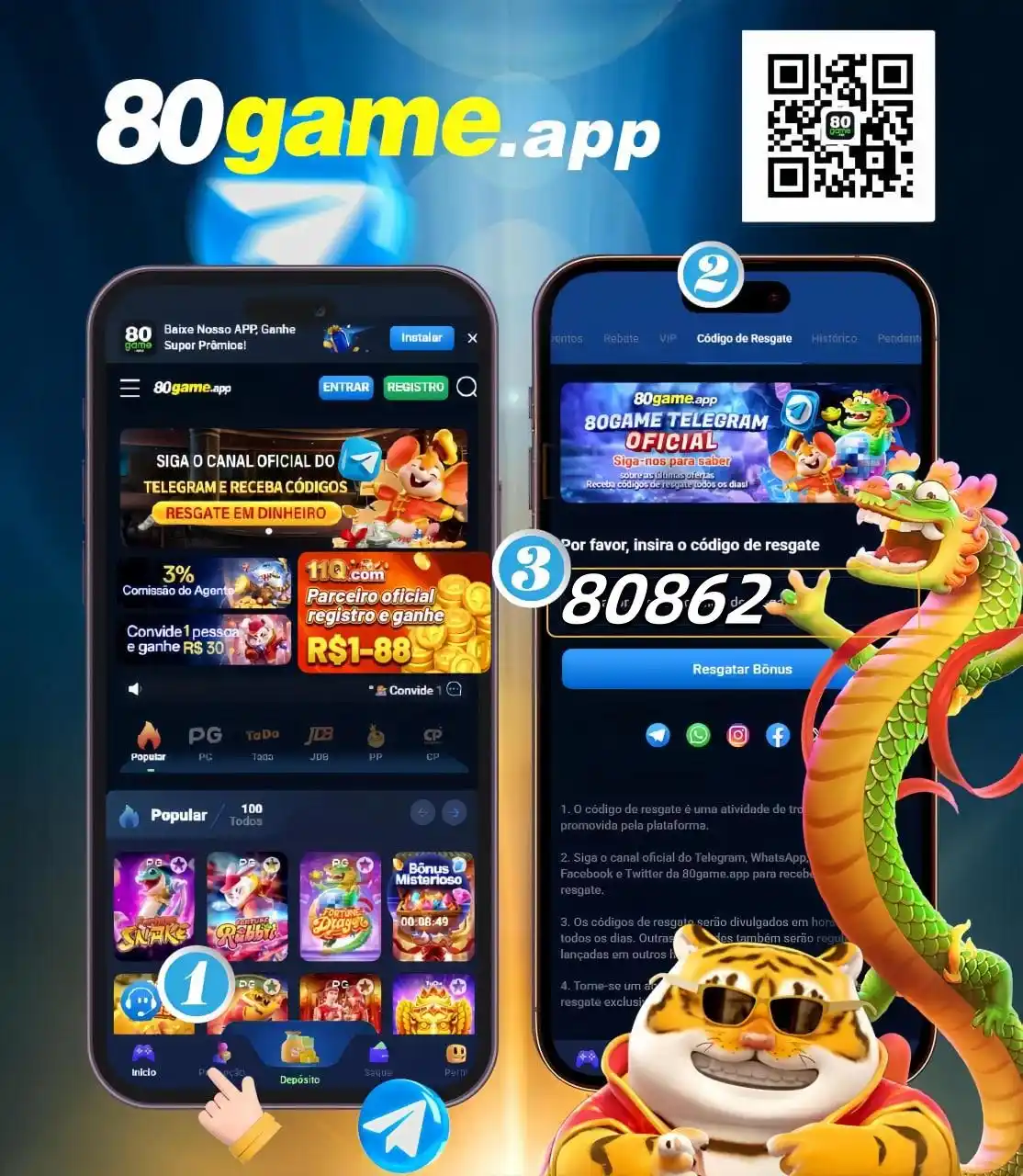 Image from 80game.app|Canal oficial: 80gamePG Slots - Parceiro estratégico oficial 🔥Código de resgate de ...