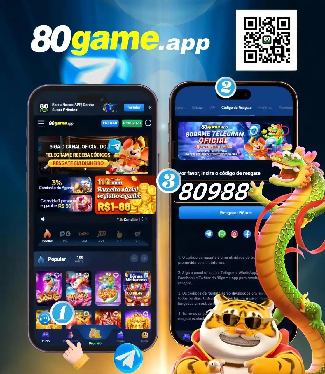 Image from 80game.app|Canal oficial: 80gamePG Slots - Parceiro estratégico oficial   🔥Código de resgate de...