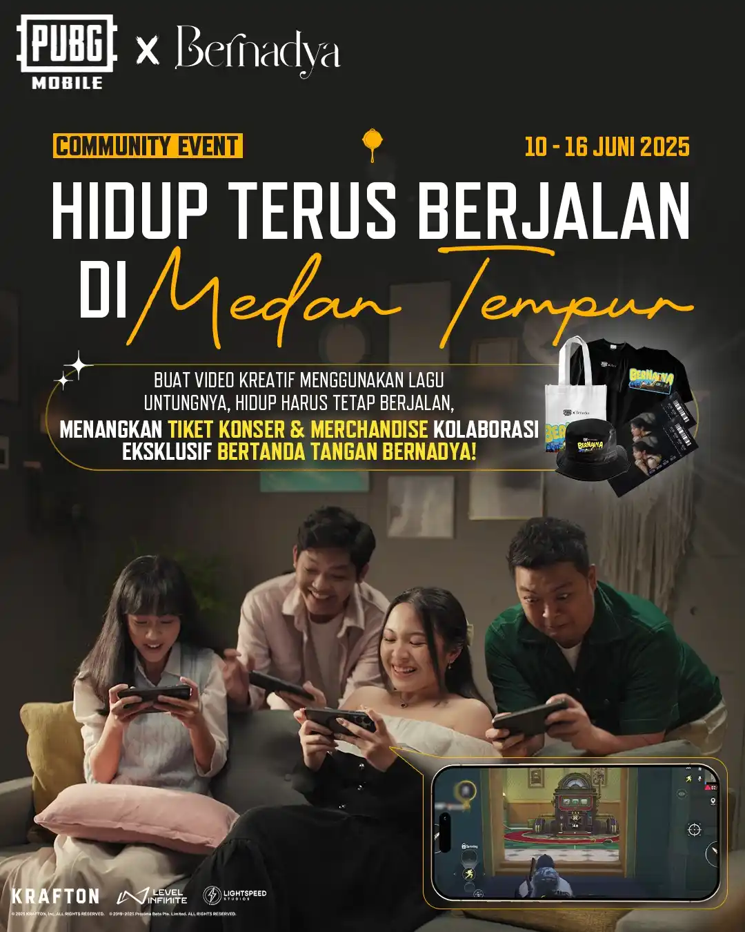 Image from PUBG MOBILE Indonesia: Community Event Bernadya ada lagi nih! Kali ini berhadiah Merchandise ...