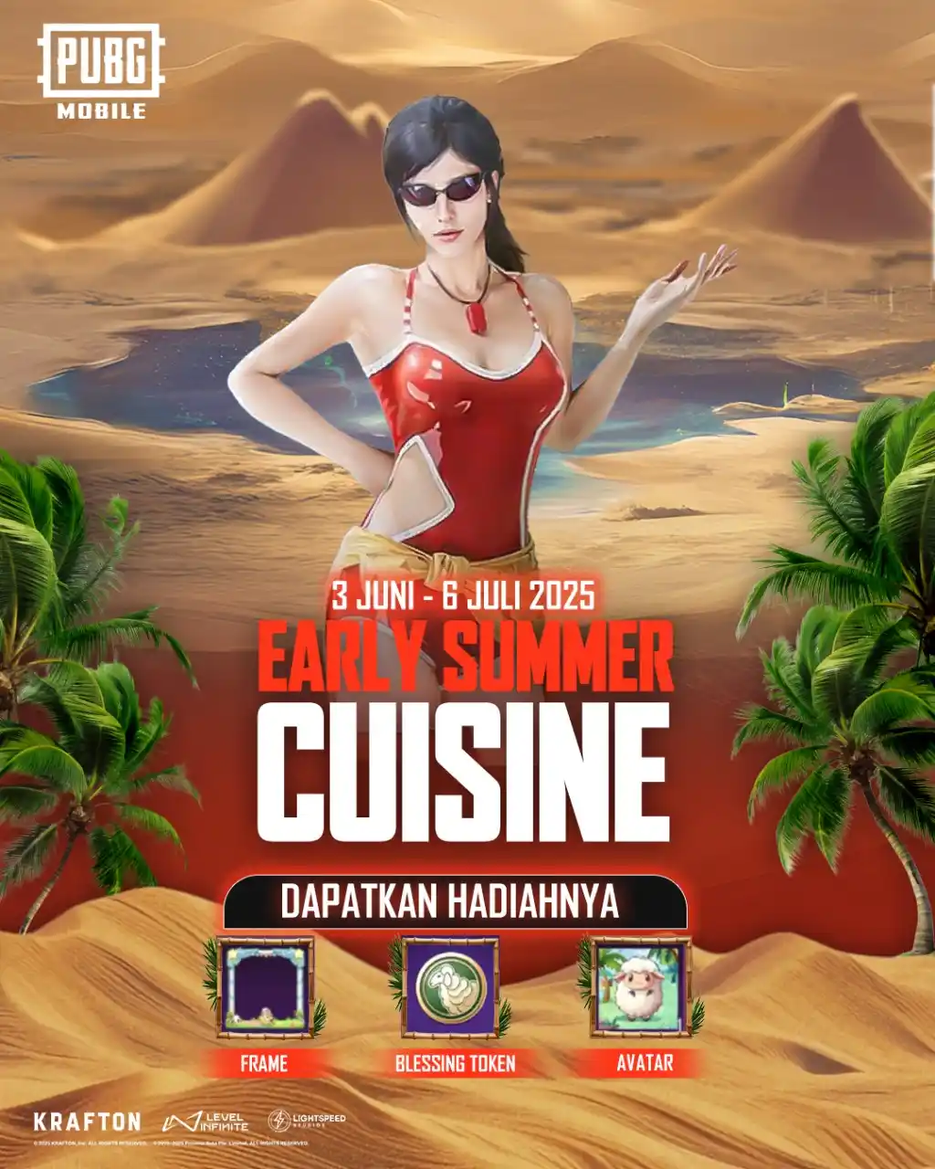 Image from PUBG MOBILE Indonesia: Early Summer Cuisine Challenge tiba! 🏖☀ Di event kali ini kalian bisa...
