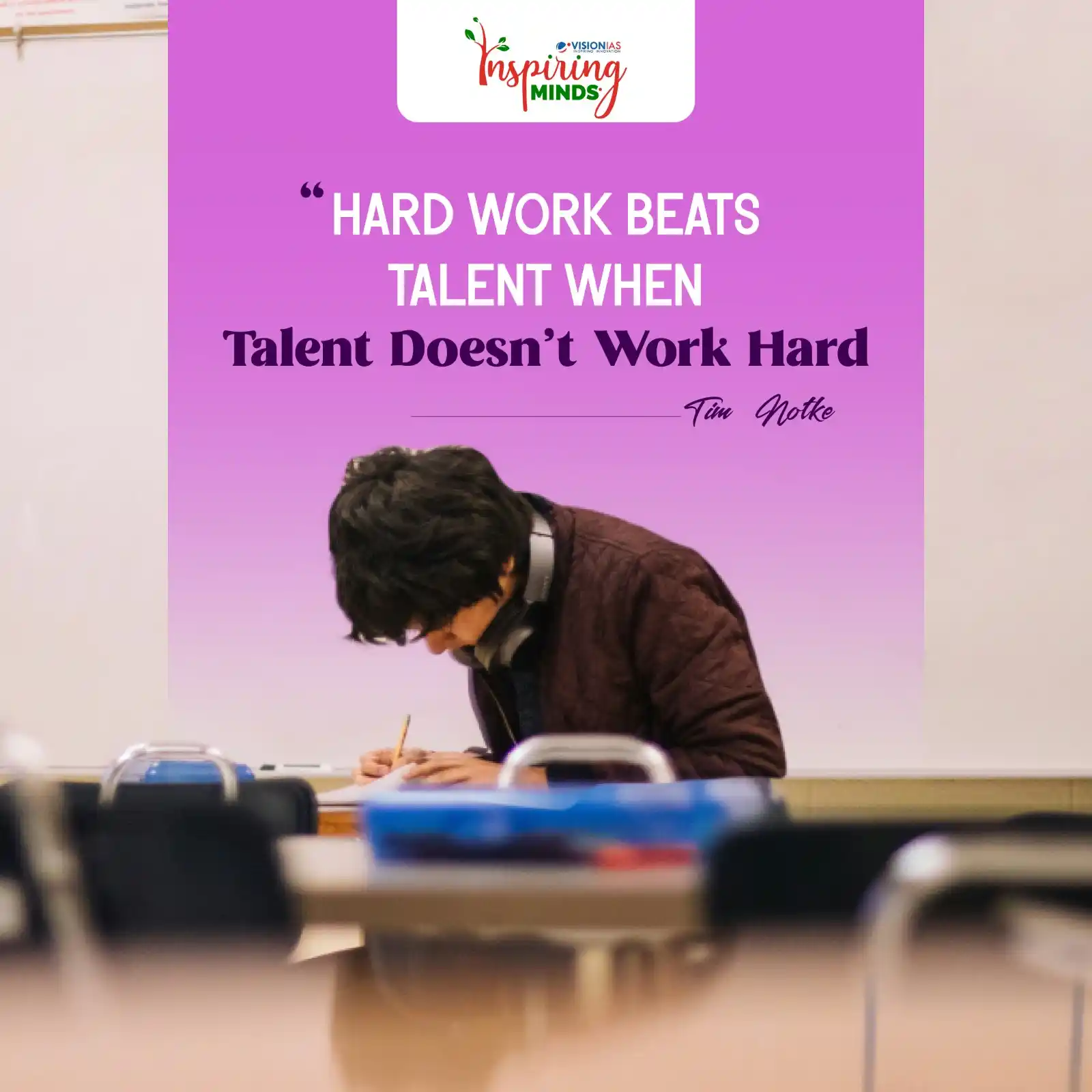 Image from Vision IAS: Fuel your UPSC prep with daily motivation! 🚀 Start each day with a bo...