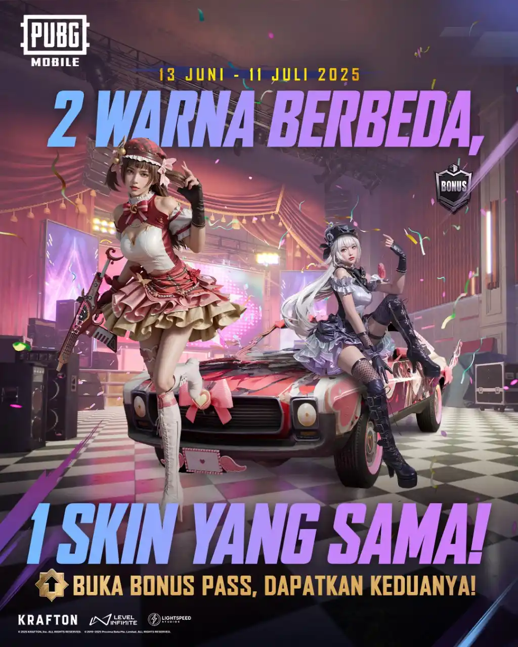 Image from PUBG MOBILE Indonesia: Hanya satu, tapi berasa punya dua! 👯‍♂️ Ubah warna setelan Sweet Song...