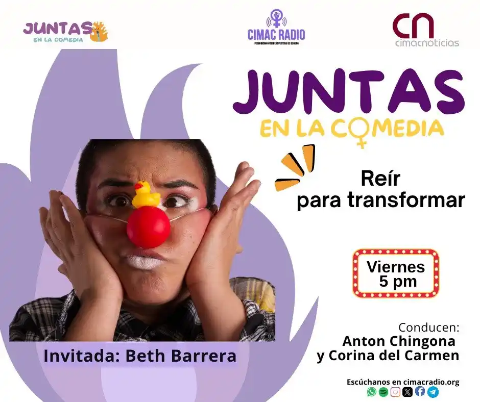 Image from Cimacnoticias: Hoy en Juntas en la Comedia 🎭🤣, Beth Barrera, actriz, comediante, ps...