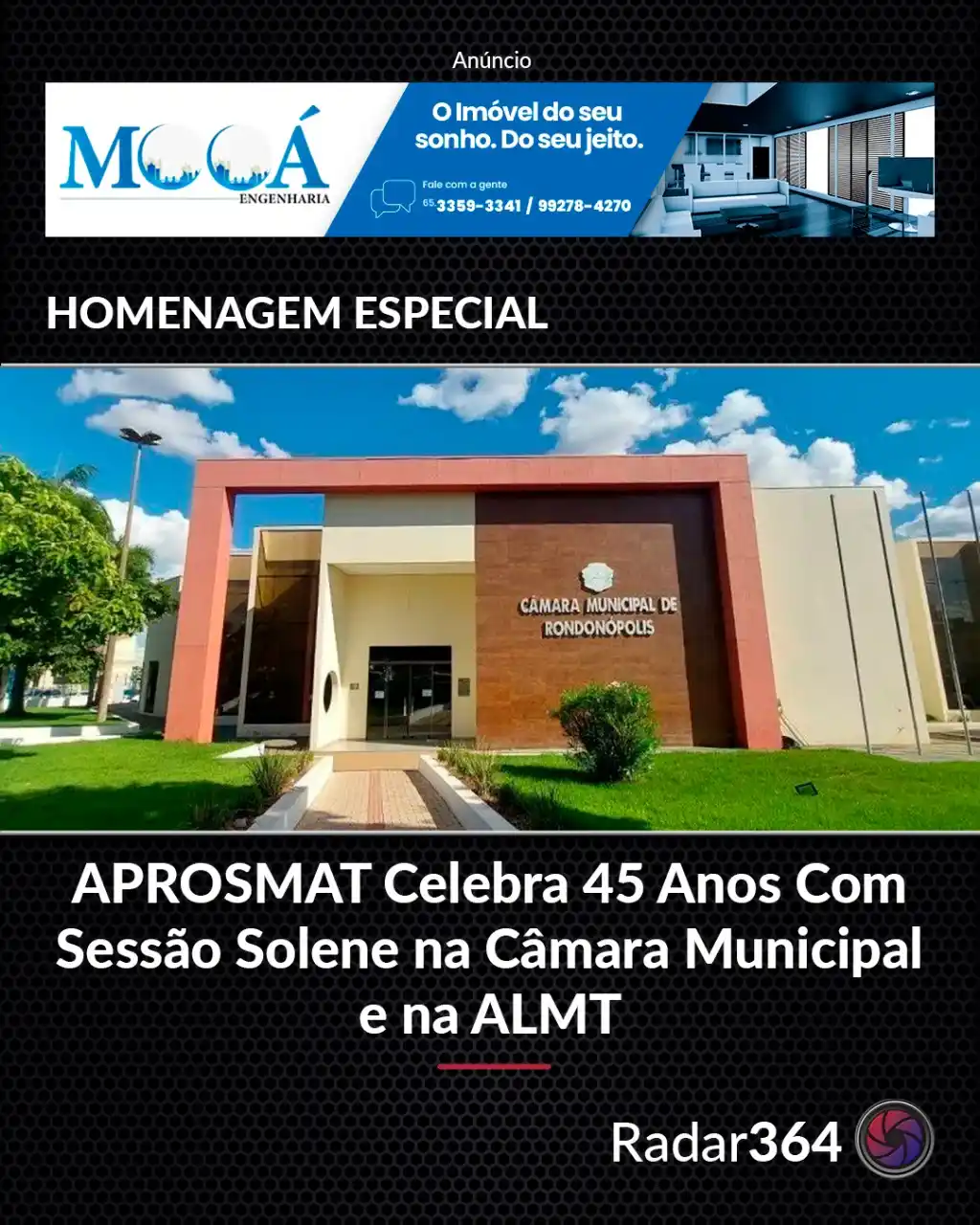 Image from Radar 364: ❗https://radar364.com.br/noticia/aprosmat-celebra-45-anos-com-sessao-s...