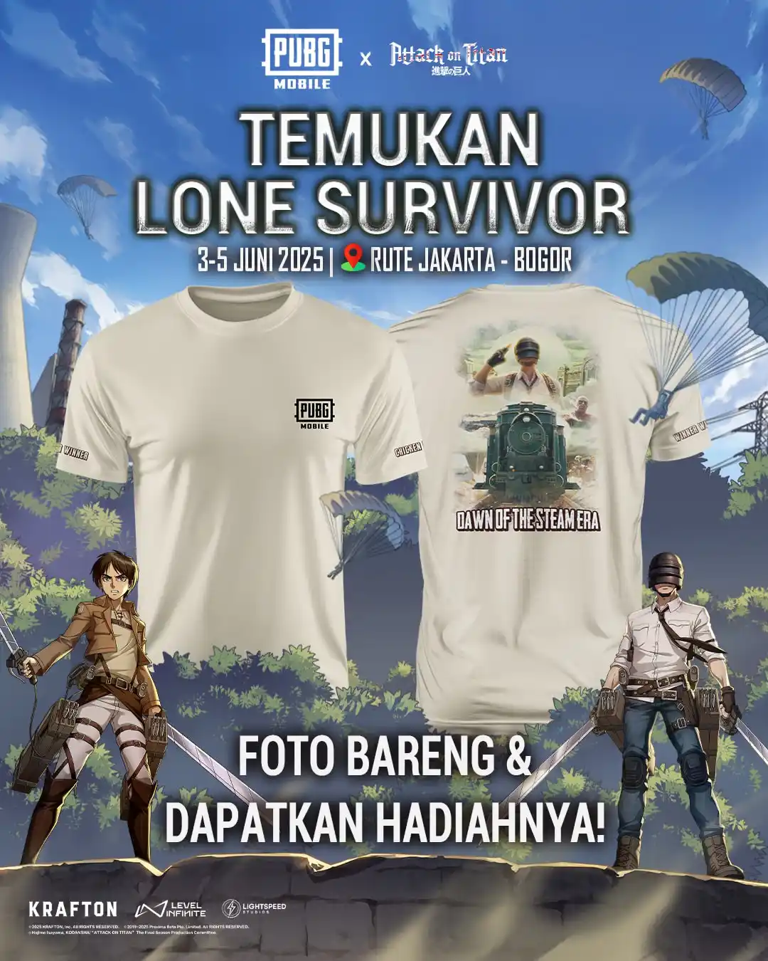 Image from PUBG MOBILE Indonesia: 💥Lone Survivor akan menjelajah KRL! Mereka akan ikut menemani perjala...