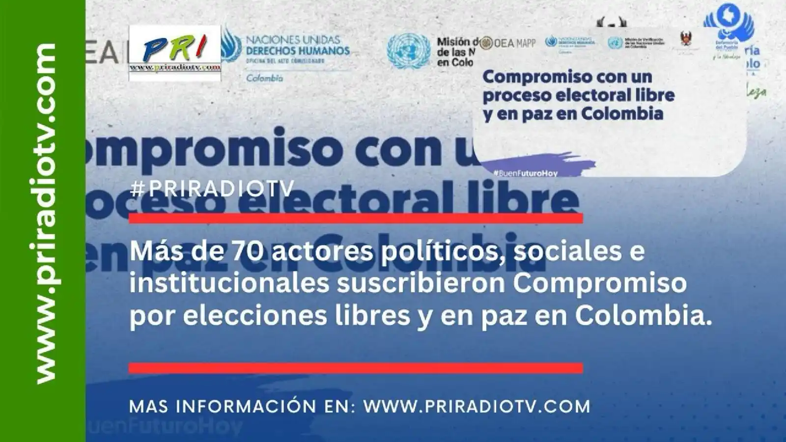 Image from Priradiotv.com: 🕊️ Más de 70 actores suscriben Compromiso por elecciones libres y en ...