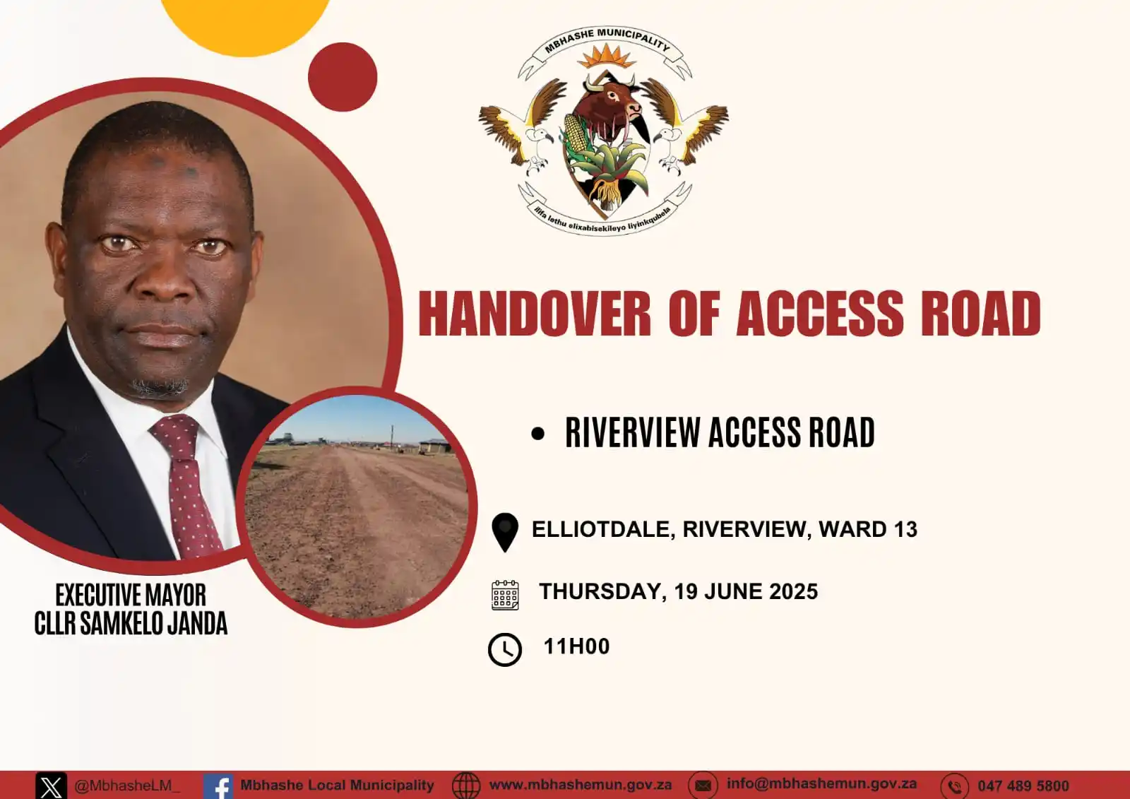 Image from Mbhashe Local Municipality : Ngomso, umhla we-19 kweyeSilimela uSodolophu, uCeba Samkelo Janda uzak...