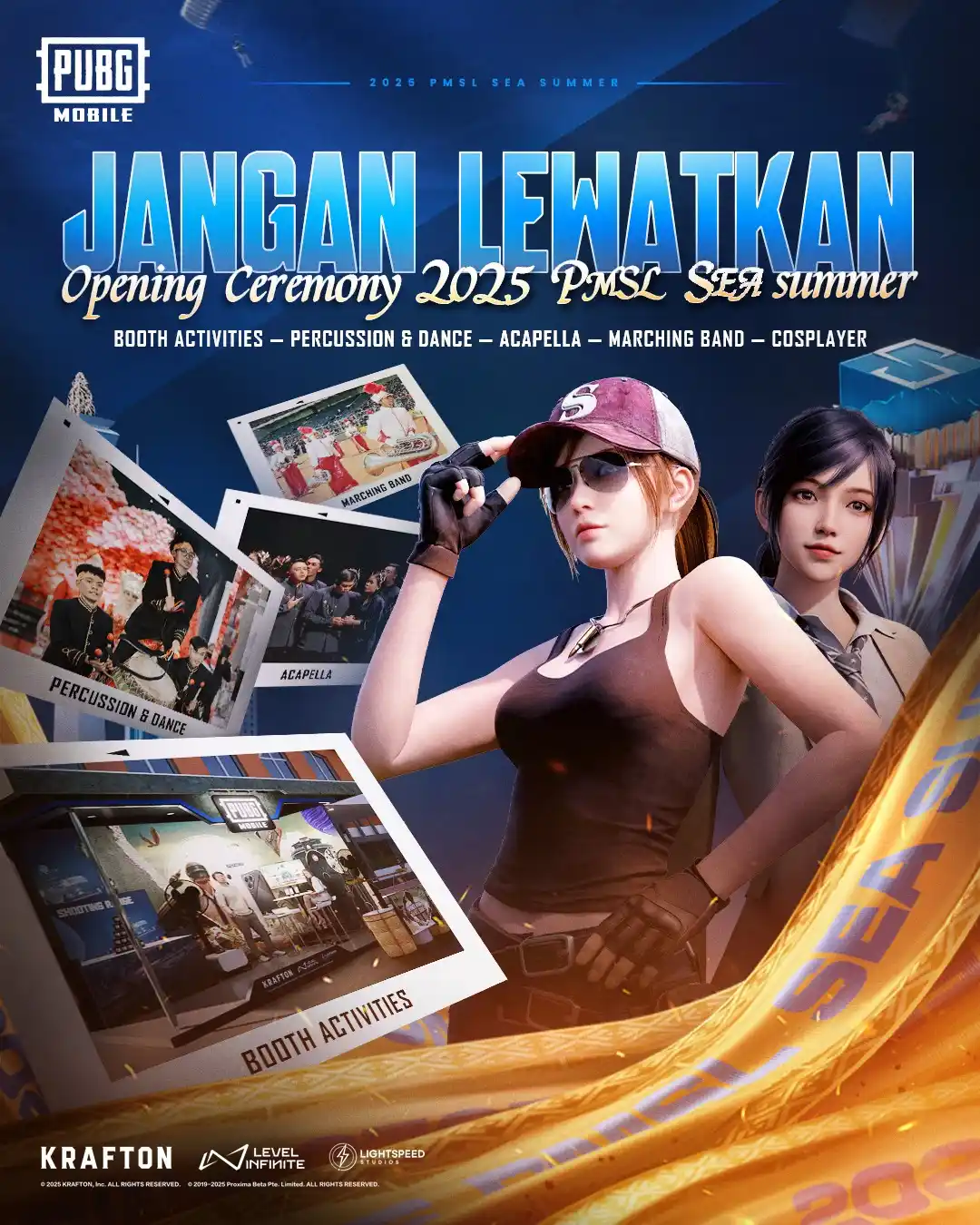 Image from PUBG MOBILE Indonesia: OPENING CEREMONY 2025 PMSL SEA SUMMER ✨ Hari ini, 2025 PMSL Sea Summe...