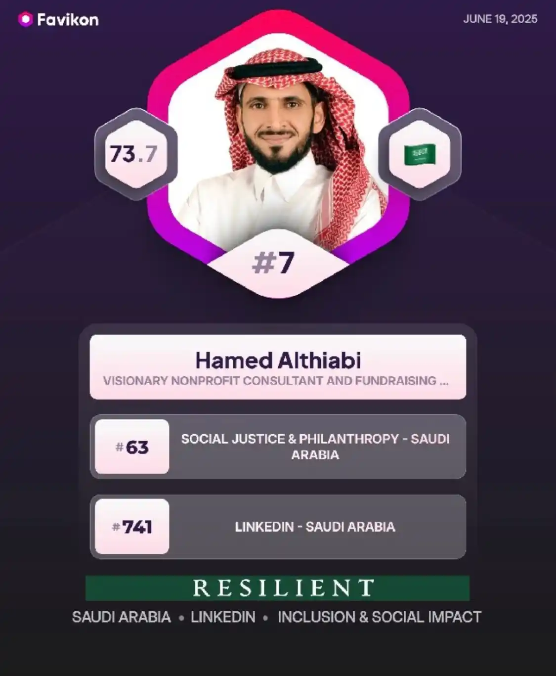 Image from #الاستدامة_المالية: سعيد باختياري من بين أفضل ١٠ أشخاص في مجال الإدماج والتأثير الاجتماعي ...