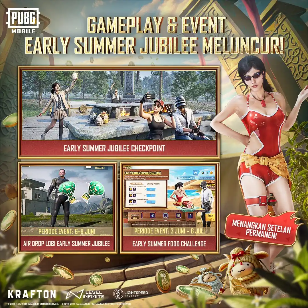 Image from PUBG MOBILE Indonesia: 🎉 Selamat Menyambut Perayaan Awal Musim Panas! 🎉 Menyambut awal musi...