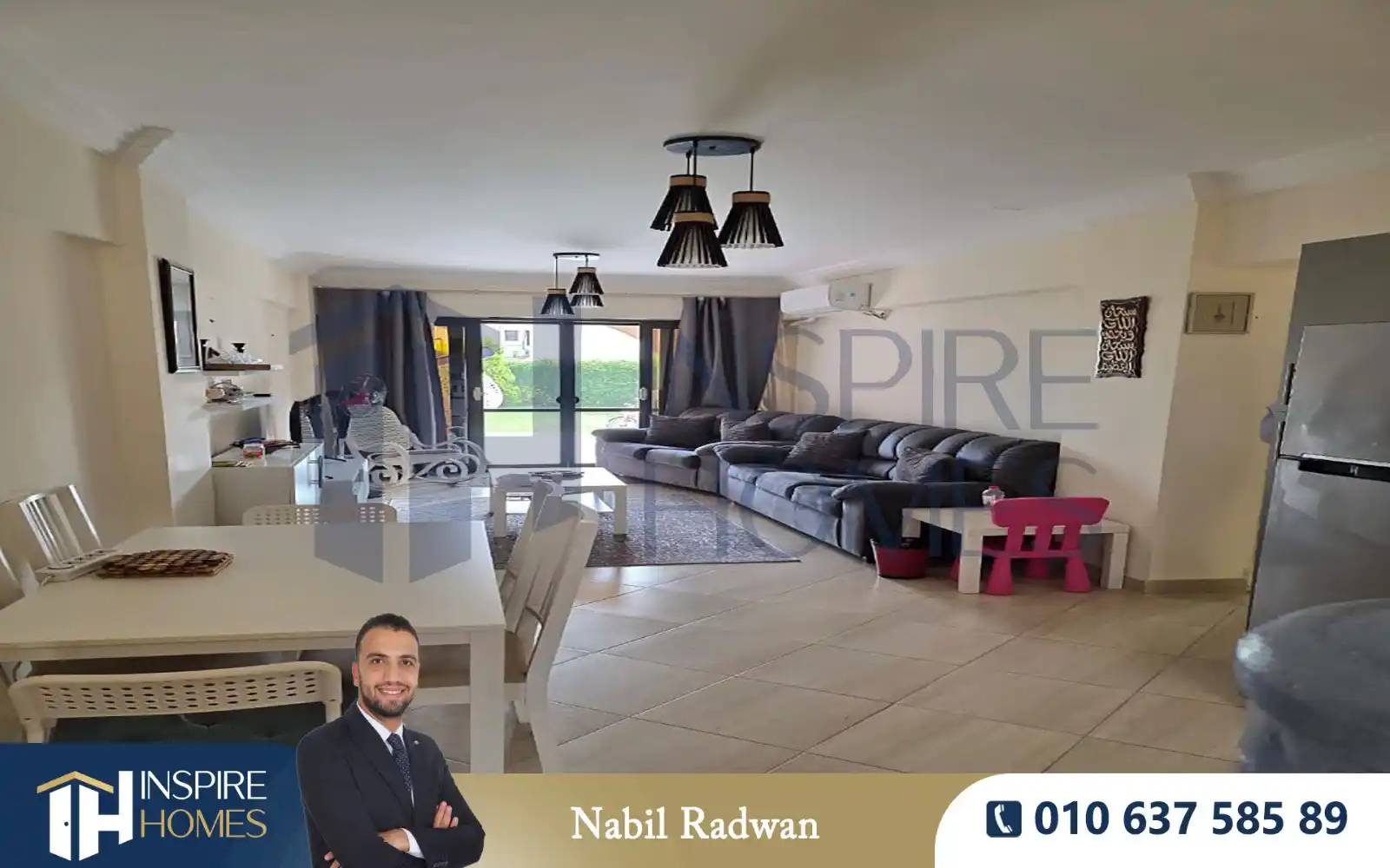 Image from InspireHomes: شالية لإعادة البيع 120م + 200م جاردن - الساحل الشمالي ( قرية نيس 4 ) -...