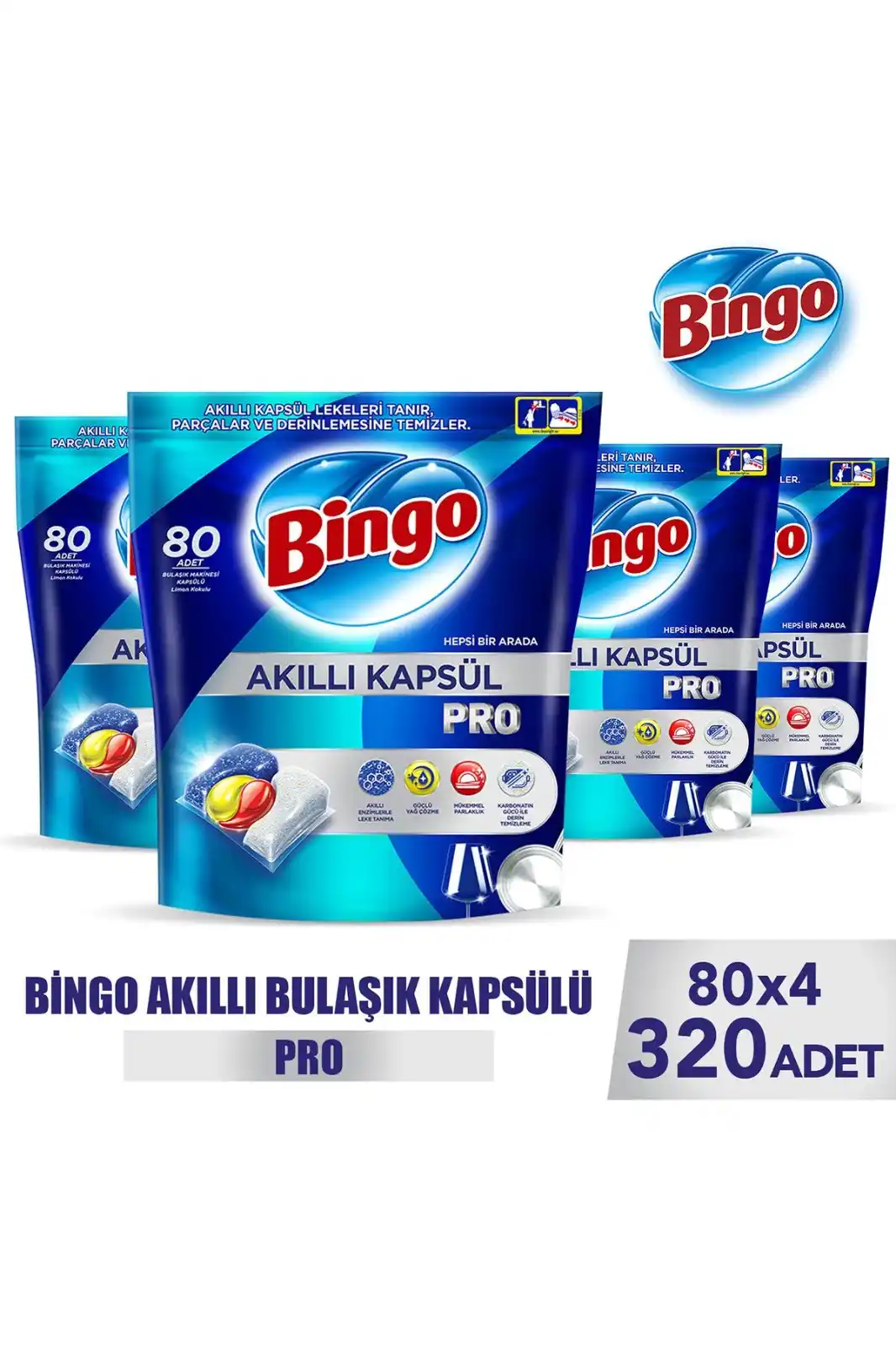 Image from OnuAl: Sıcak Fırsatlar: Bingo Akıllı Kapsül Pro Bulaşık Makinesi Deterjanı Tableti 320 Adet �...