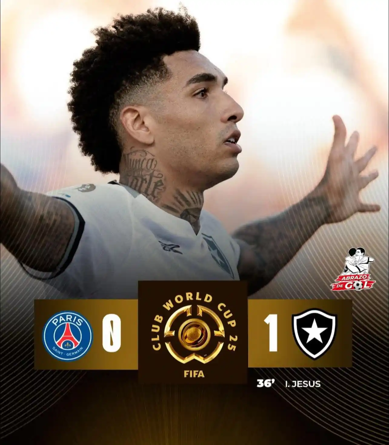 Image from 🏆⚽️ ABRAZO DE GOL 2025 ⚽️🏆: 🔥 ¡¡BOTAFOGO HIZO HISTORIA Y LOGRÓ EL PRIMER TRIUNFO SUDAMERICANO ANT...