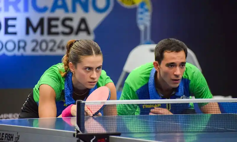 Image from Esportelândia: 🇧🇷🏓 *BRASIL VENCE NAS DUPLAS MISTAS NO WTT STAR DA ESLOVÊNIA*  Casa...