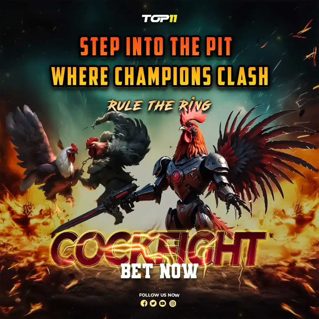 Image from Top11 India🇮🇳: Clash of the Champs – Cockfight Showdown Begins! 🐓💥 Step 1️⃣: Choos...