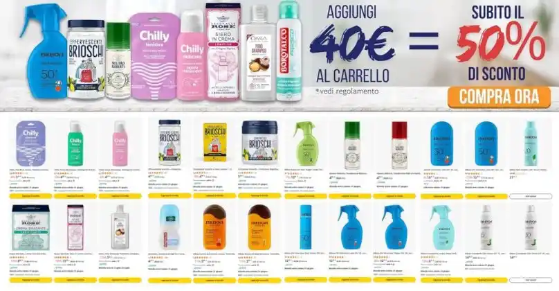 Image from scontOmaggio: Cumuliamo i prodotti in offerta + lo sconto del 50% su Bilboa, Acqua a...