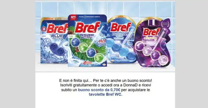 Image from scontOmaggio: Il cashback Bref da 5€ sta per terminare ma arriva una novità: il buon...