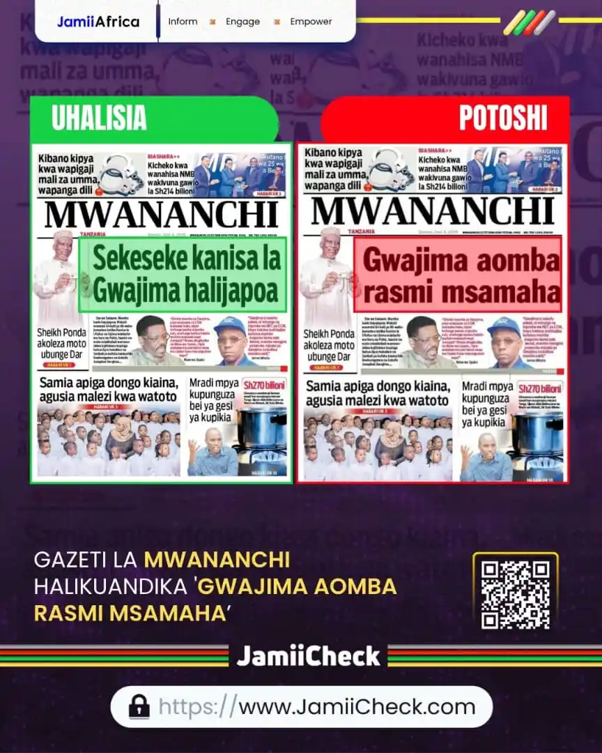Image from JamiiCheck: JamiiCheck Kupitia utafutaji wa maneno muhimu (KeyWord Search) imejir...